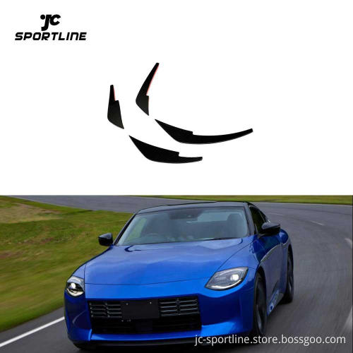 2023 Nissan Z 400Z Prepreg Dry Carbon Fiber Front Bumper Fins Splitter Canards RZ34